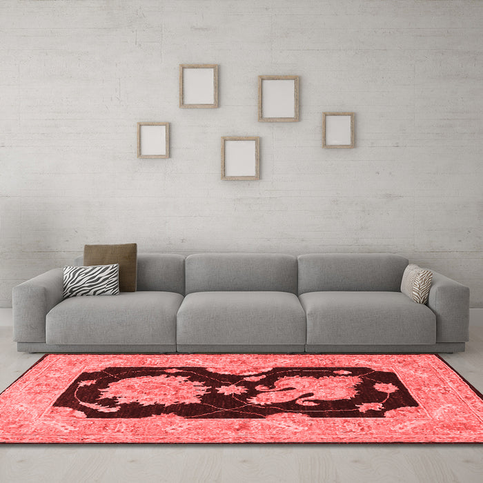 Traditional Red Washable Rugs