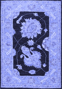 Oriental Blue Traditional Rug, tr1346blu