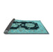 Sideview of Oriental Light Blue Traditional Rug, tr1346lblu
