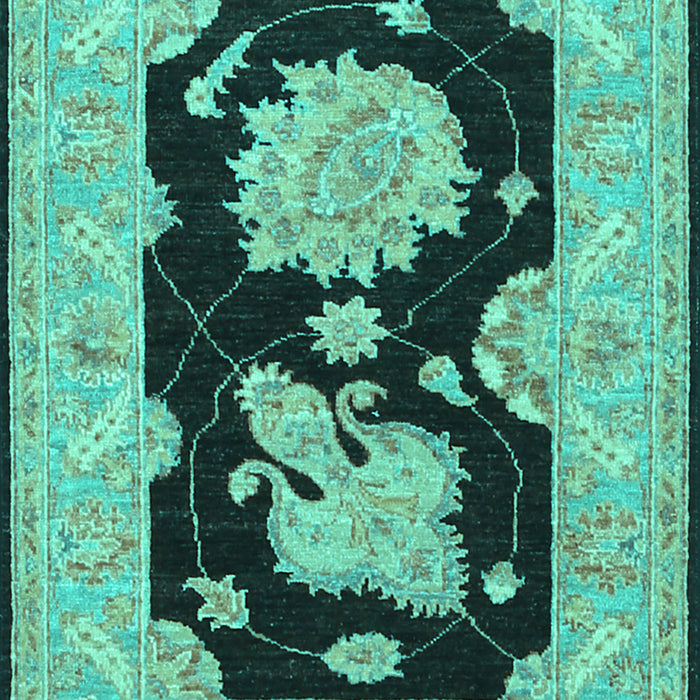 Oriental Turquoise Traditional Rug, tr1346turq