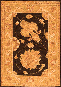 Oriental Orange Traditional Rug, tr1346org