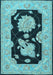 Oriental Light Blue Traditional Rug, tr1346lblu