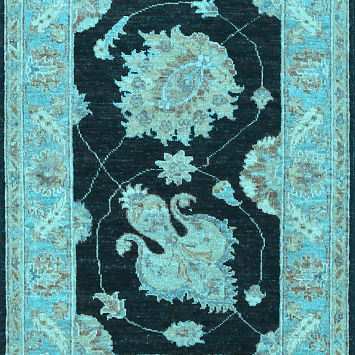 Oriental Light Blue Traditional Rug, tr1346lblu