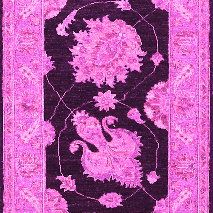 Machine Washable Oriental Pink Traditional Rug, wshtr1346pnk