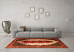 Machine Washable Persian Orange Traditional Area Rugs in a Living Room, wshtr1347org