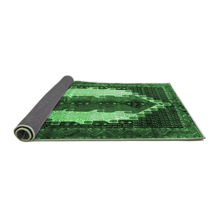 Sideview of Persian Emerald Green Traditional Rug, tr1347emgrn