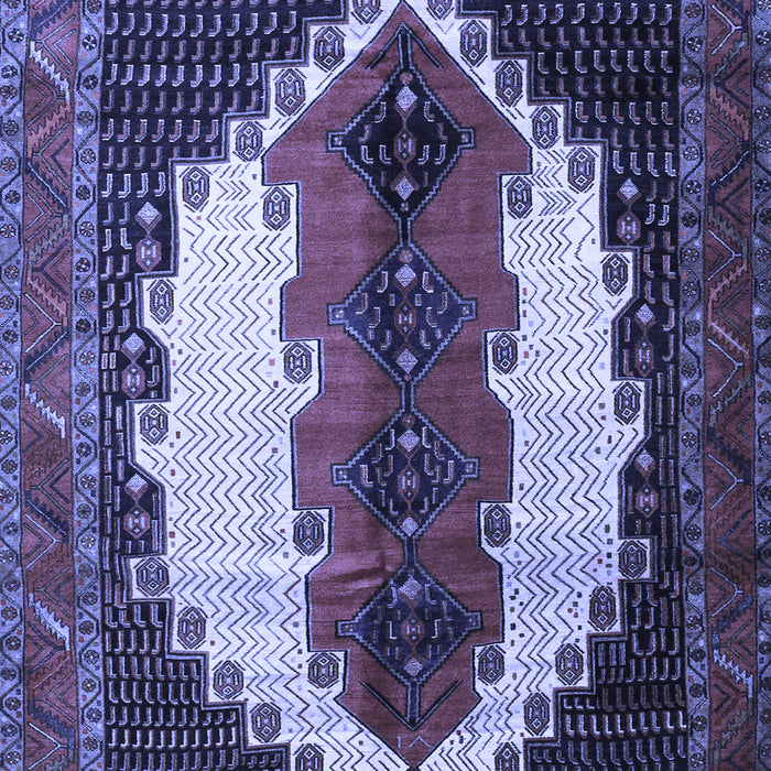 Machine Washable Persian Blue Traditional Rug, wshtr1347blu