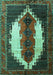 Persian Turquoise Traditional Rug, tr1347turq
