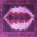 Square Persian Purple Traditional Rug, tr1347pur