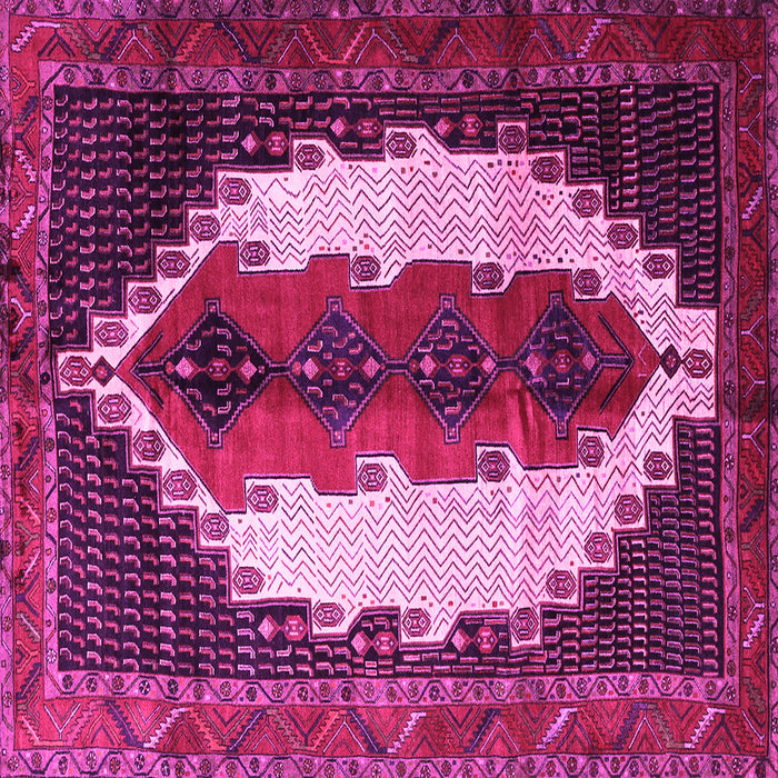 Square Persian Pink Traditional Rug, tr1347pnk