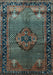 Machine Washable Persian Light Blue Traditional Rug, wshtr1348lblu