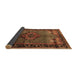 Sideview of Persian Brown Traditional Rug, tr1348brn