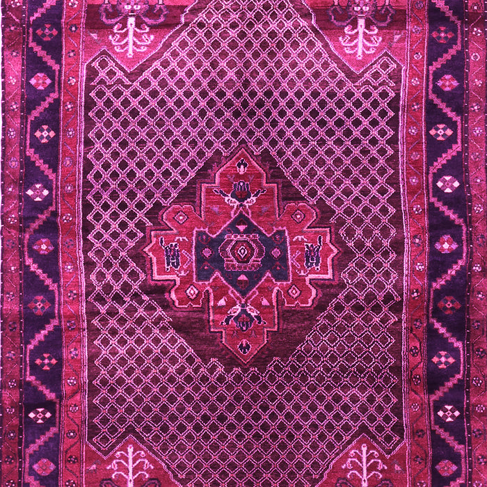 Machine Washable Persian Pink Traditional Rug, wshtr1348pnk