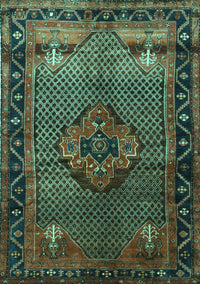 Persian Turquoise Traditional Rug, tr1348turq