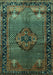 Persian Turquoise Traditional Rug, tr1348turq