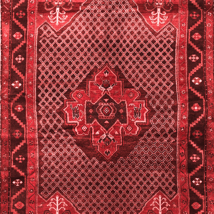 Machine Washable Persian Red Traditional Rug, wshtr1348red