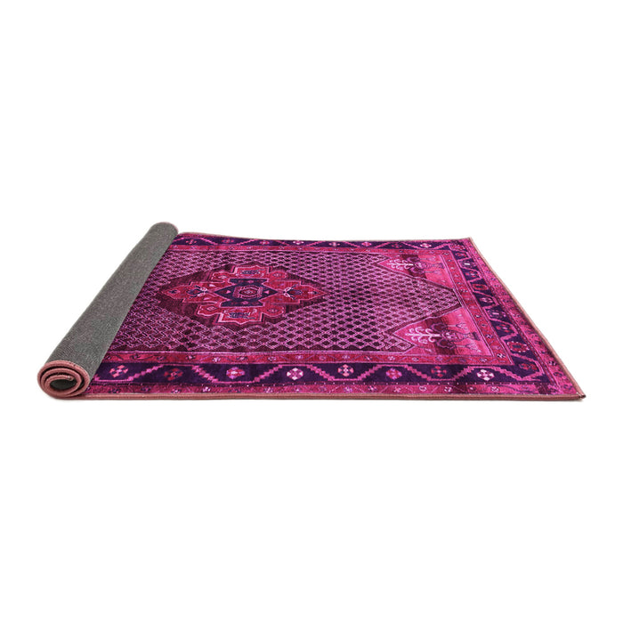 Sideview of Persian Pink Traditional Rug, tr1348pnk