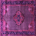 Square Persian Purple Traditional Rug, tr1348pur