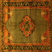 Square Persian Yellow Traditional Rug, tr1348yw