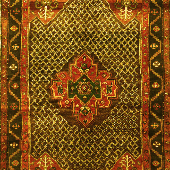 Persian Yellow Traditional Rug, tr1348yw