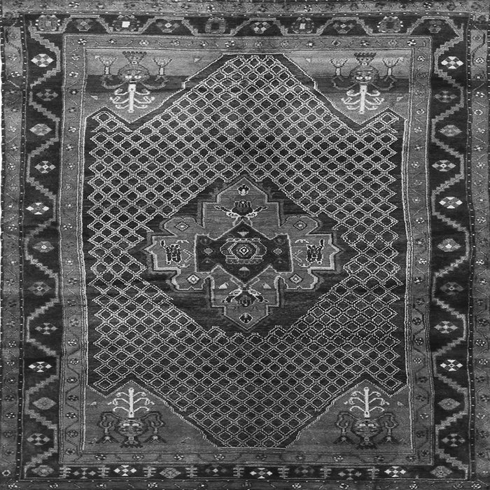 Serging Thickness of Persian Gray Traditional Rug, tr1348gry