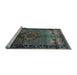 Sideview of Machine Washable Persian Light Blue Traditional Rug, wshtr1348lblu