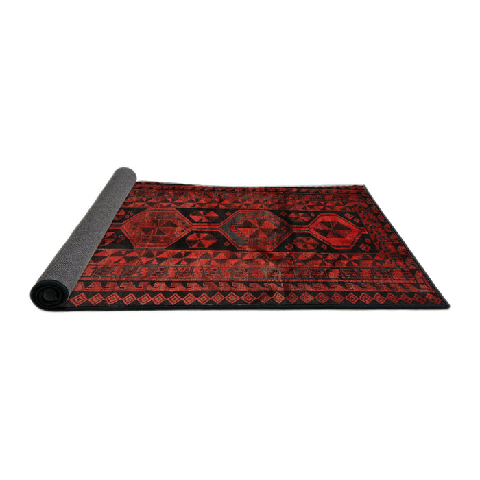 Sideview of Traditional Red Persian Rug, tr1349