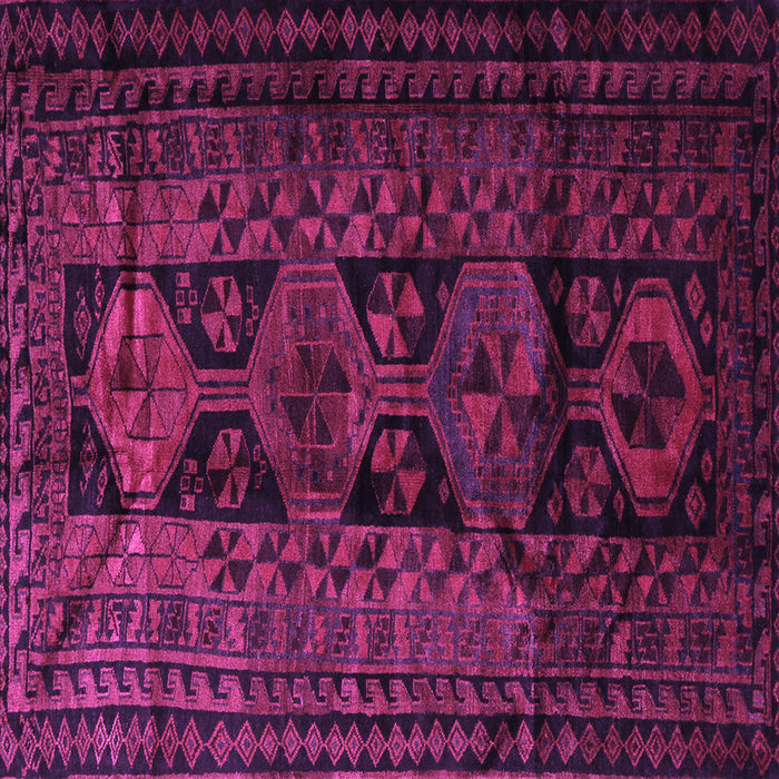 Square Machine Washable Persian Purple Traditional Area Rugs, wshtr1349pur