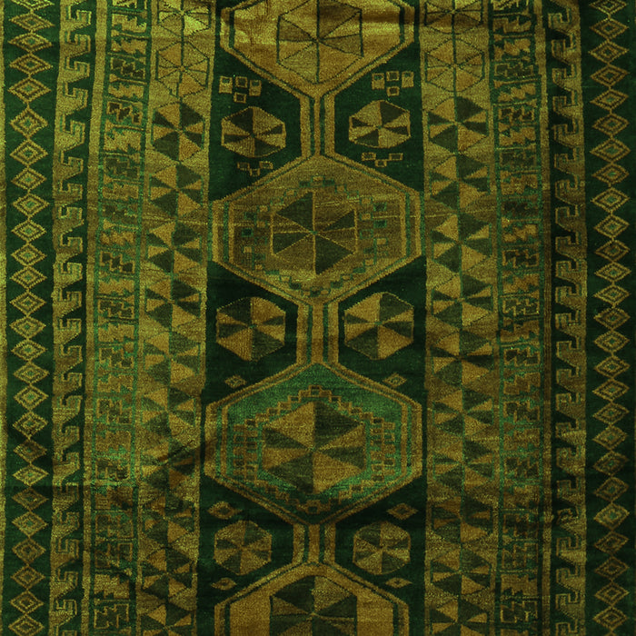 Serging Thickness of Machine Washable Persian Green Traditional Area Rugs, wshtr1349grn