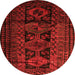 Square Persian Orange Traditional Rug, tr1349org