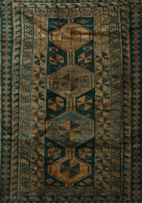 Persian Turquoise Traditional Rug, tr1349turq