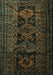 Persian Turquoise Traditional Rug, tr1349turq