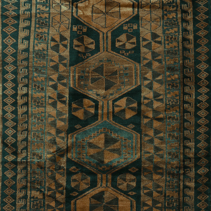 Persian Turquoise Traditional Rug, tr1349turq