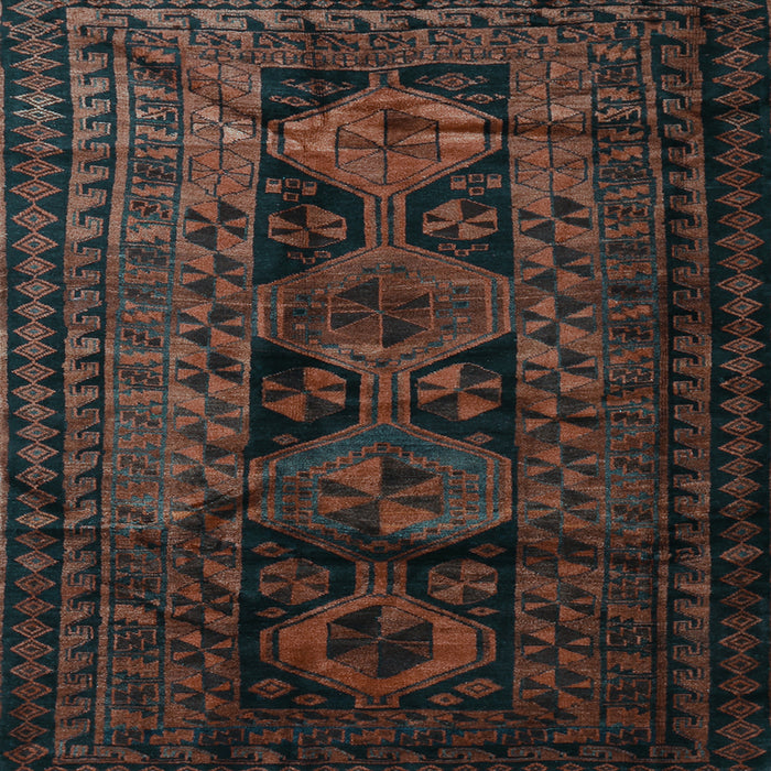 Square Persian Light Blue Traditional Rug, tr1349lblu