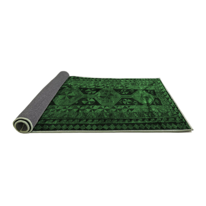 Sideview of Persian Emerald Green Traditional Rug, tr1349emgrn