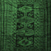 Square Machine Washable Persian Emerald Green Traditional Area Rugs, wshtr1349emgrn