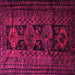 Square Persian Pink Traditional Rug, tr1349pnk