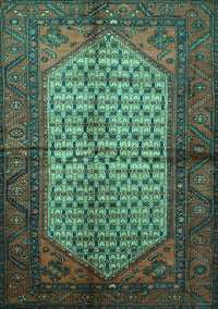 Persian Turquoise Traditional Rug, tr134turq