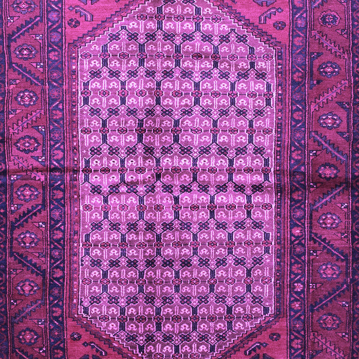 Machine Washable Persian Purple Traditional Area Rugs, wshtr134pur