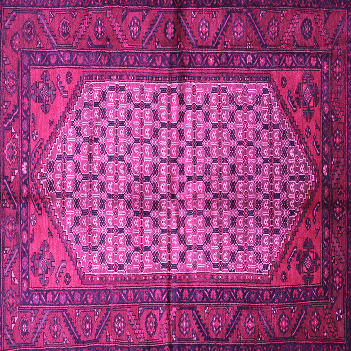 Square Persian Pink Traditional Rug, tr134pnk