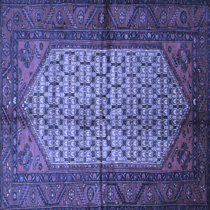 Square Persian Blue Traditional Rug, tr134blu