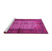 Sideview of Machine Washable Persian Pink Traditional Rug, wshtr134pnk