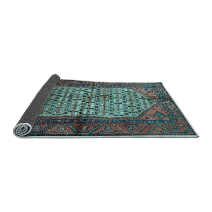 Sideview of Persian Light Blue Traditional Rug, tr134lblu
