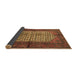 Sideview of Persian Brown Traditional Rug, tr134brn