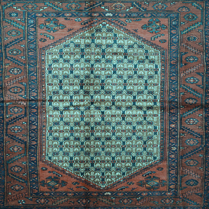 Square Persian Light Blue Traditional Rug, tr134lblu