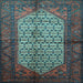Square Persian Light Blue Traditional Rug, tr134lblu