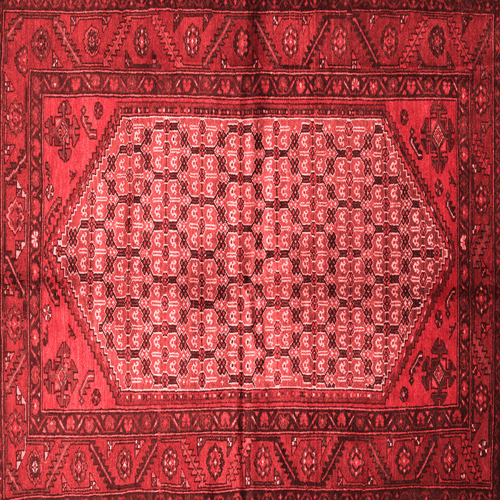Machine Washable Persian Red Traditional Rug, wshtr134red
