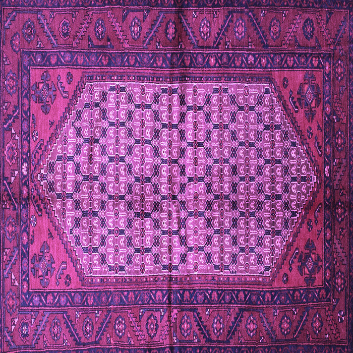 Square Persian Purple Traditional Rug, tr134pur
