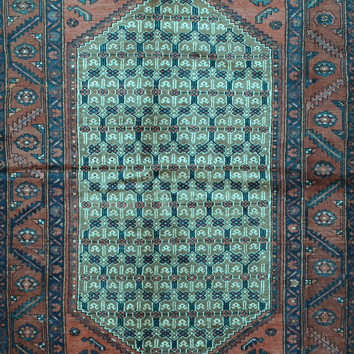 Machine Washable Persian Light Blue Traditional Rug, wshtr134lblu