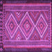 Square Machine Washable Persian Purple Traditional Area Rugs, wshtr1350pur